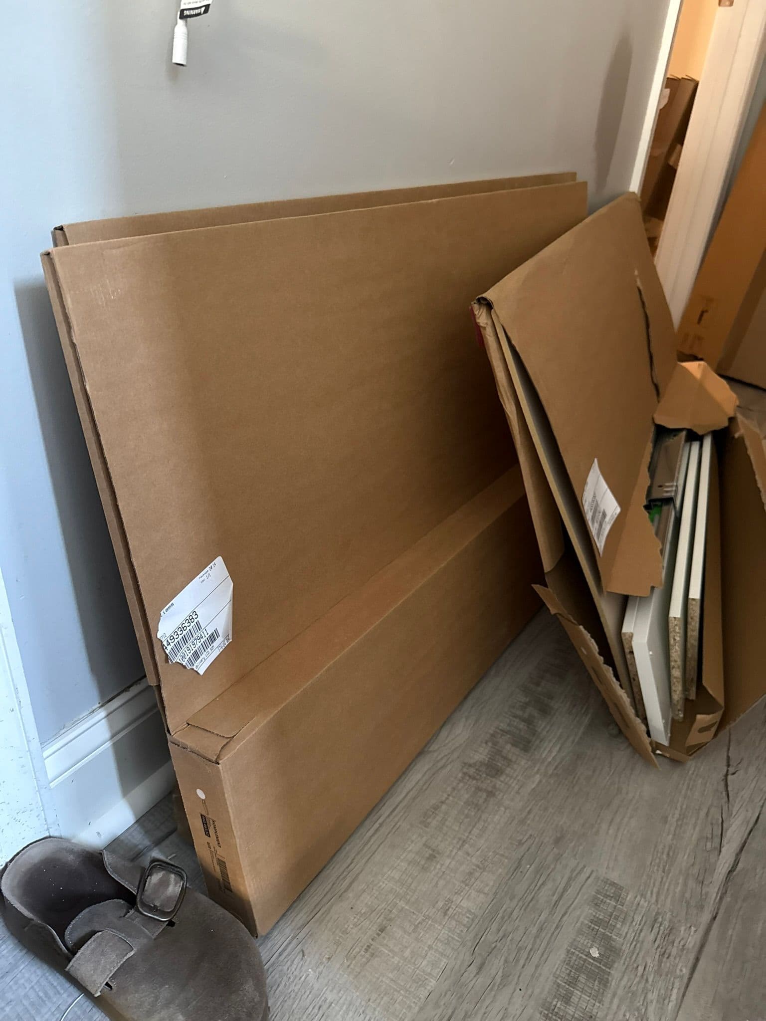 PAX Shelves Installation in closet 3