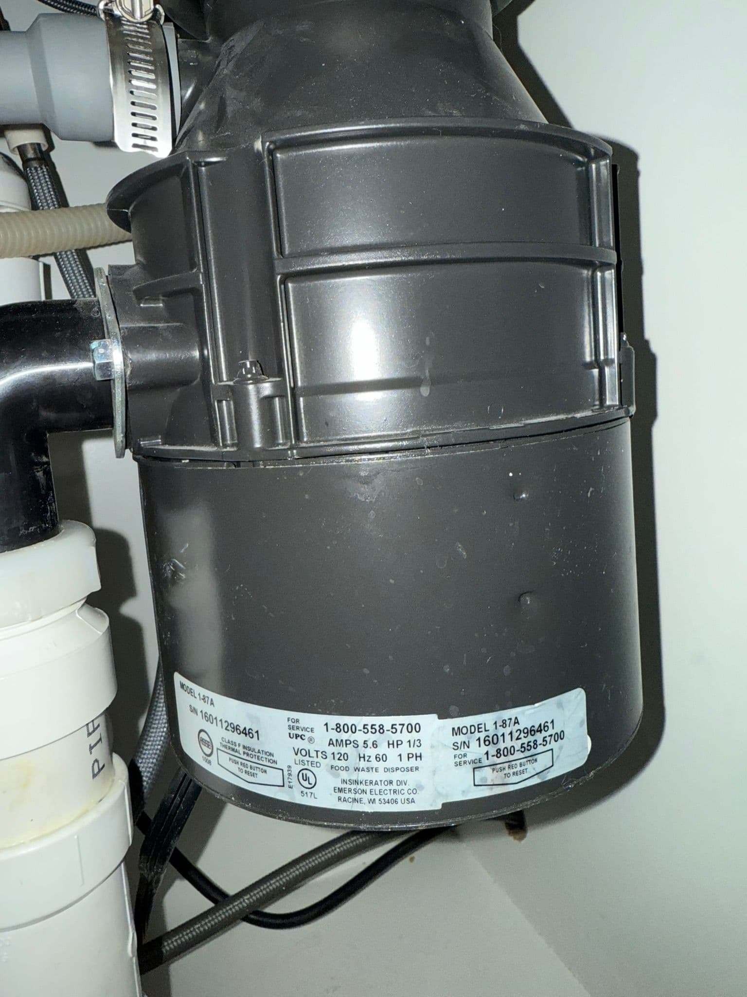 Food Trash Disposal Replacing 1