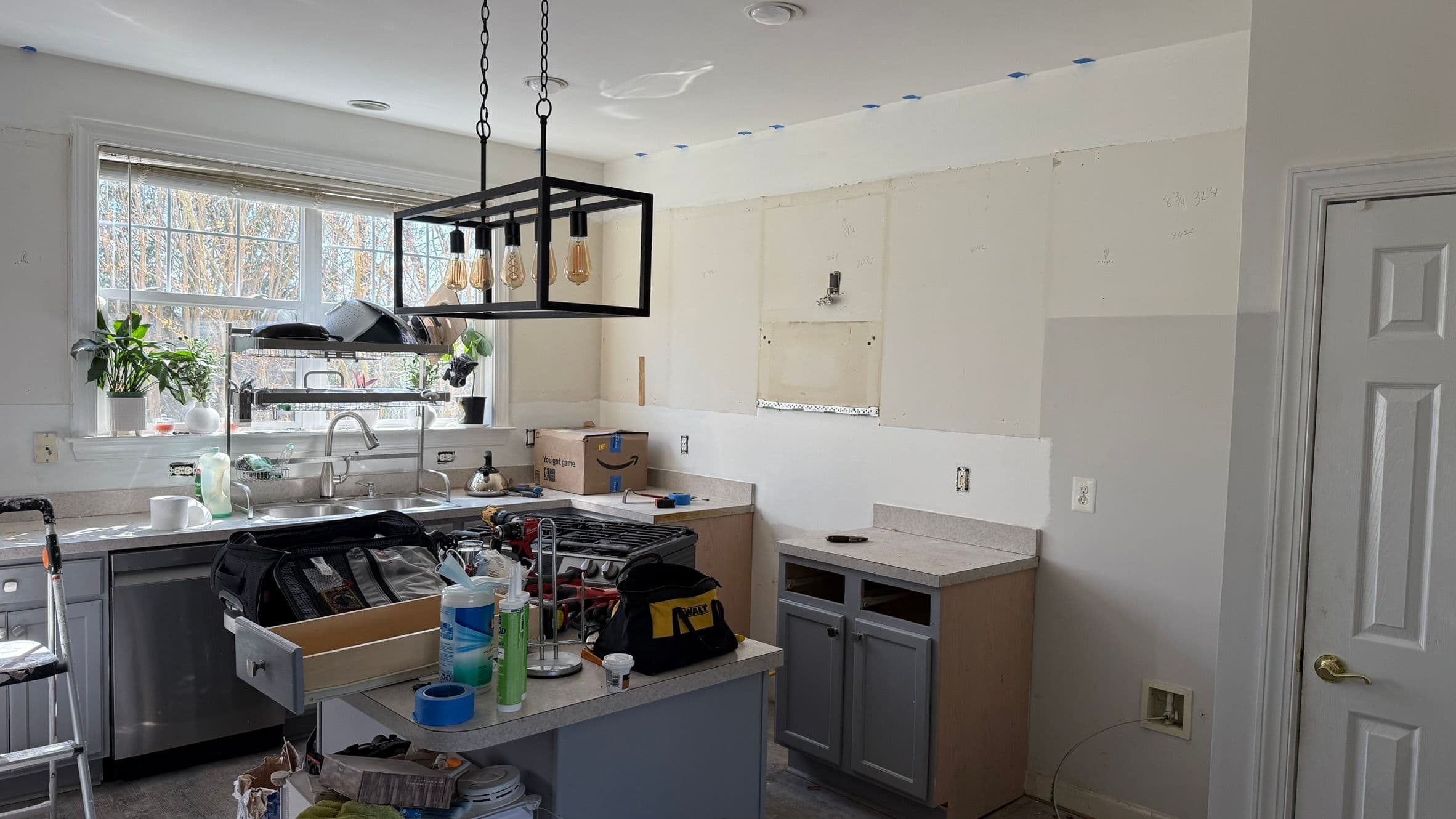 Cabinet and LVP floor installation 1