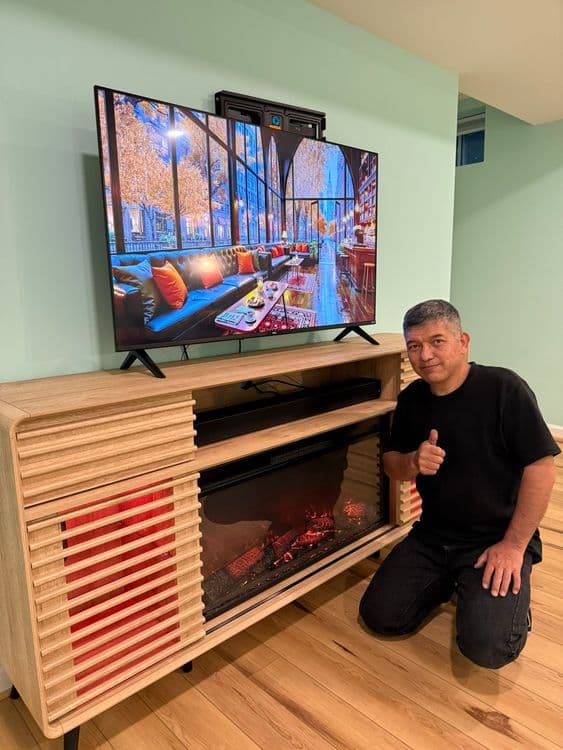 TV Stand, Media Console with Electric Fireplace.zips's project